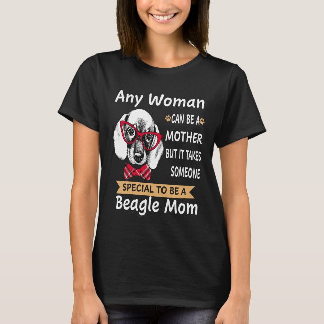 Camiseta 265 Especial Para Ser Uma Mãe De Beagle (Frente)