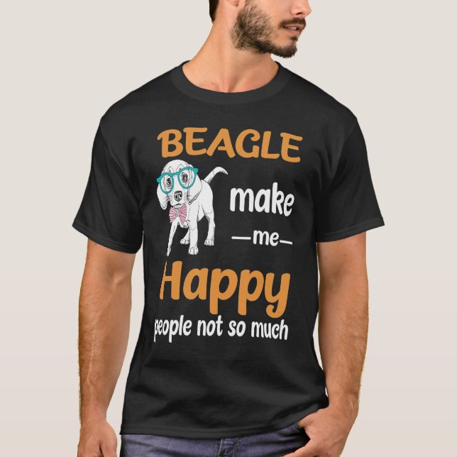 Camiseta 266 Beagle Me Faz Feliz (Frente)
