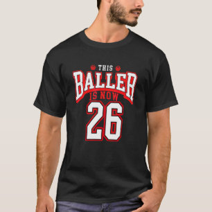 Camiseta 26.º Aniversário, Basquete, 26 anos