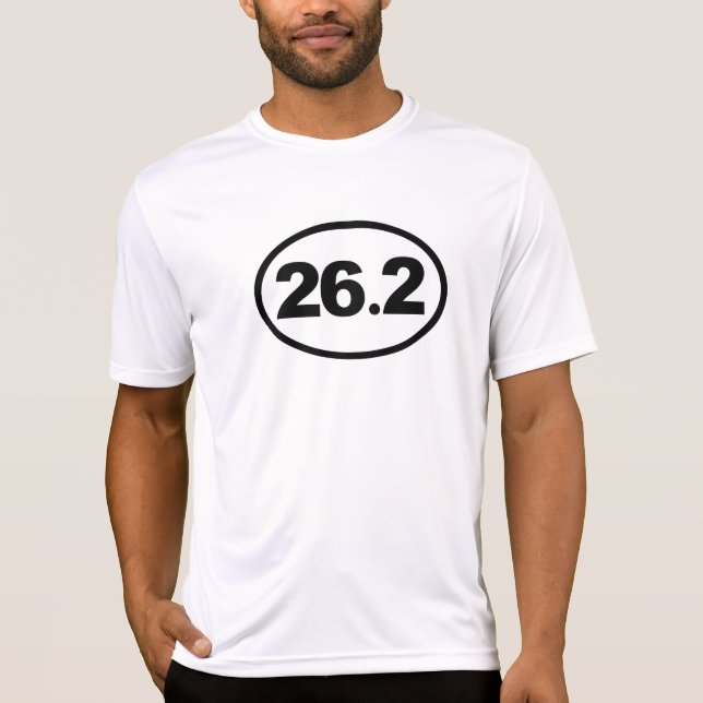 Camiseta 26,2 Corredor de maratona (Frente)