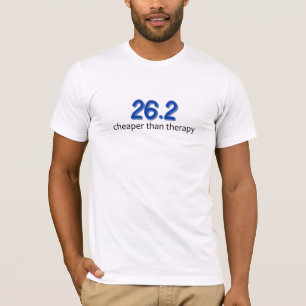 Camiseta 26,2 Mais barato do que a terapia