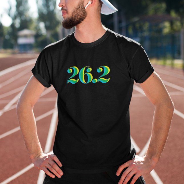 Camiseta 26.2 Maratona com negrito (Criador carregado)