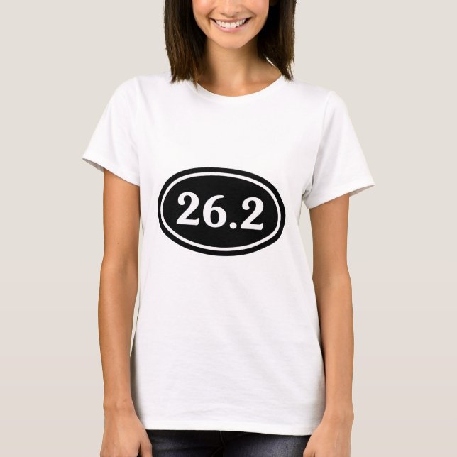 Camiseta 26,2 Oval da maratona (#SOU2) (Frente)