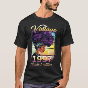 Camiseta 26 anos 26 anos Aniversário Mulheres Negras Espeta