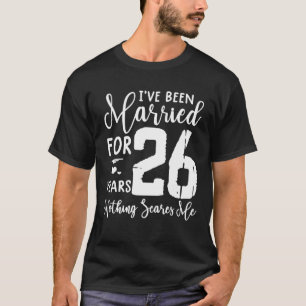 Camiseta 26 Anos De Casamento Com Casal Engraçado 26 Anos