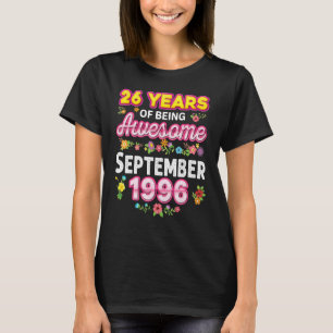 Camiseta 26 Anos De Esforço Desde O Bir De Setembro De 1996