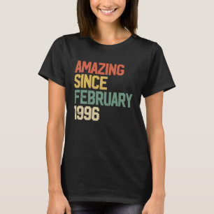 Camiseta 26 anos de idade incrível desde fevereiro de 1996