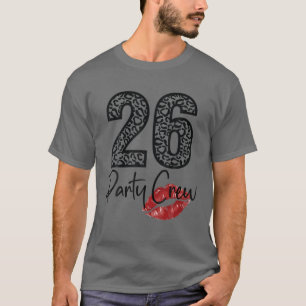 Camiseta 26 Festas De Cerveja Bebendo De Tripulação Feliz 2