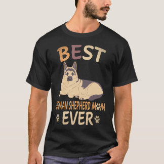 Camiseta 26 Melhores Pastor Alemão Mãe Sempre Pastor Alemão