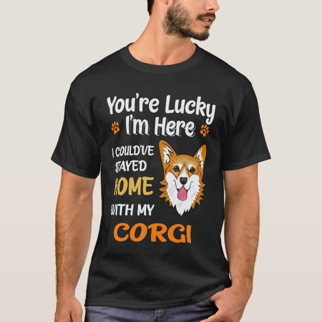 Camiseta 26 Você é Corgi Sortudo (Frente)