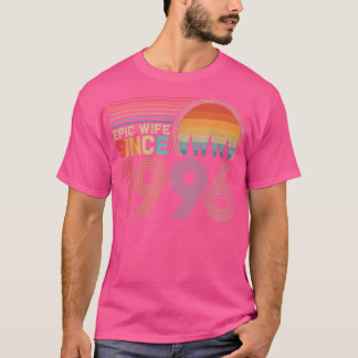 Camiseta 26th Wedding Anniversary for Her Funny Epic Wife S