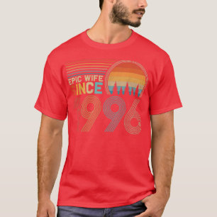 Camiseta 26th Wedding Anniversary for Her Funny Epic Wife S