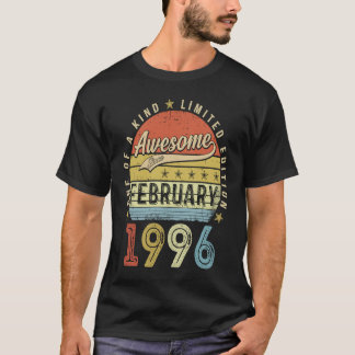 Camiseta 27º Aniversário Impressionante Desde fevereiro de