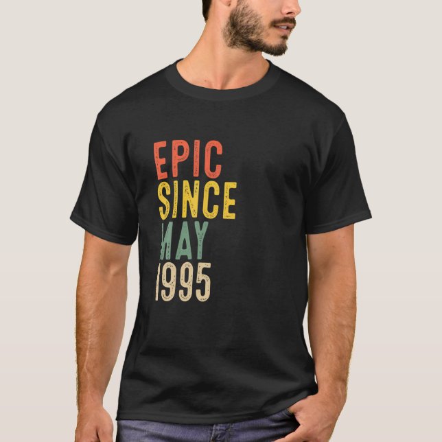 Camiseta 27º Aniversário Oferece Epic Desde Maio De 1995 27 (Frente)