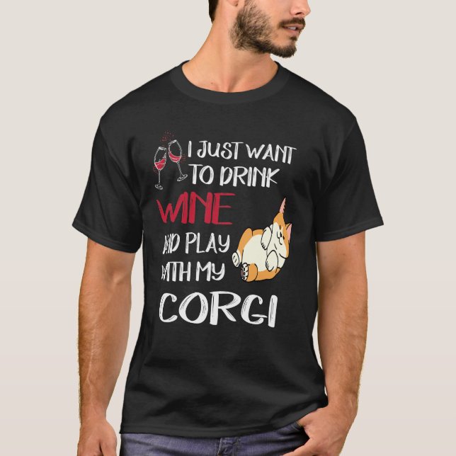 Camiseta 279 Quero Apenas Beber Vinho (Frente)