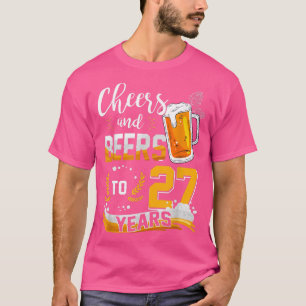 Camiseta 27.º Aniversário Da Saúde E Cervejas A 27 Anos De 