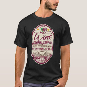 Camiseta 27.º Aniversário Eu Rotulo O Decanter Do Vinho I R