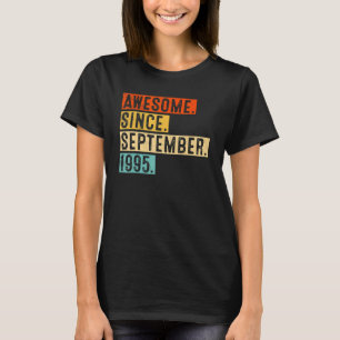 Camiseta 27 anos é incrível desde setembro de 1995 27th Bir