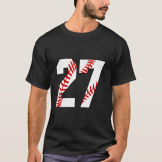 Camiseta 27 Baseball Laces Baseball Mom Jersey Number 27
