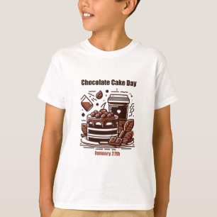 Camiseta 27 de janeiro - Dia do bolo de chocolate