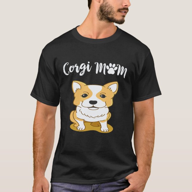 Camiseta 27 Mãe Corgi Corgi (Frente)