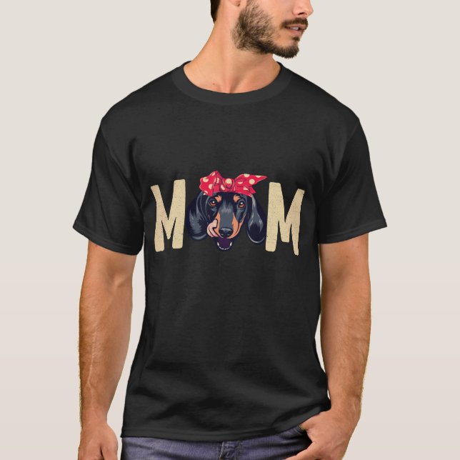 Camiseta 27 Mãe Dachshund (Frente)