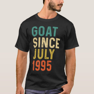 Camiseta 27.o aniversário do GOAT de 27 anos desde julho de