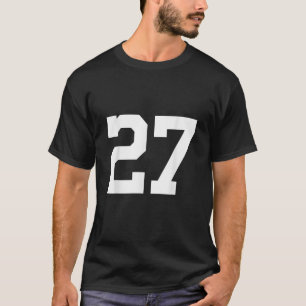 Camiseta 27 Sports Jersey Number T Shirt para Time Fan Play