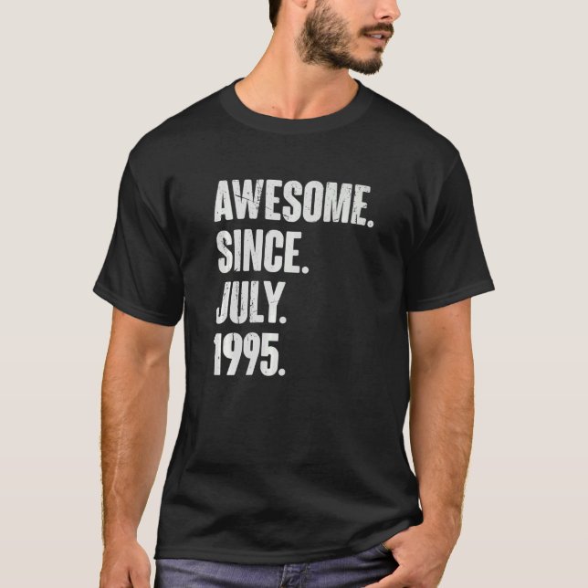 Camiseta 27 Year Old  27th Birthday  Awesome Since July 199 (Frente)
