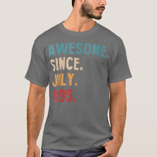 Camiseta 27 Years Old Funny Awesome Since July 1995 27th Bi