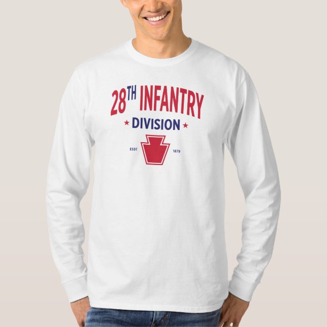 Camiseta 28ª Divisão de Infantaria - Militar dos EUA (Frente)