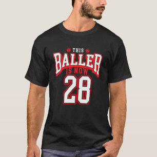 Camiseta 28º Aniversário, Basquete, 28 anos