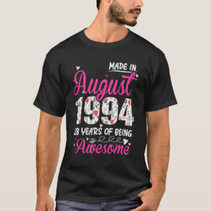 Camiseta 28º Aniversário Espetacular Desde agosto de 1994