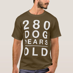 Camiseta 280 Dog Years Old Funny 40th Birthday Gift