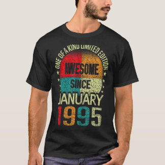 Camiseta 28 Anos De Esforço Desde Janeiro De 1995 Vintage 2