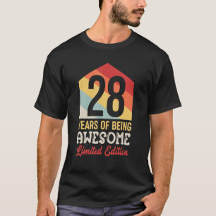 Camiseta 28 Anos De Estar Incrível 28º Aniversário_1