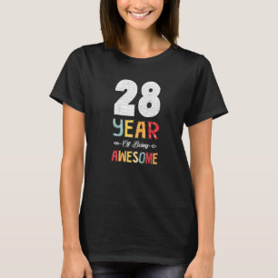 Camiseta 28 Anos De Estar No Coração Incrível Seta Floral 2