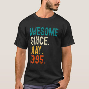 Camiseta 28 anos de idade incrível desde maio de 1995 28º a