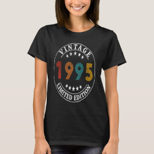 Camiseta 28 anos de idade Retro Vintage 1995 28.o aniversár