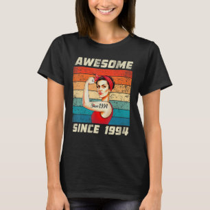 Camiseta 28 anos é incrível desde 1994 28ª garota de aniver
