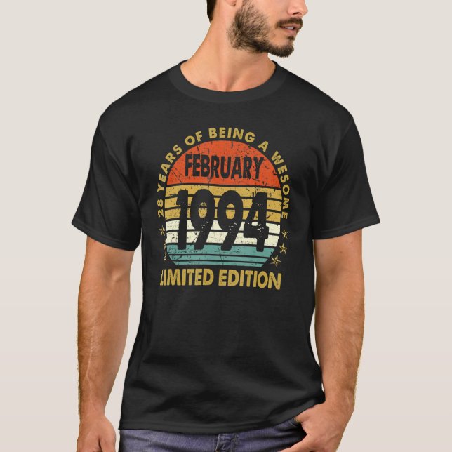 Camiseta 28 anos Fevereiro 1994 (Frente)