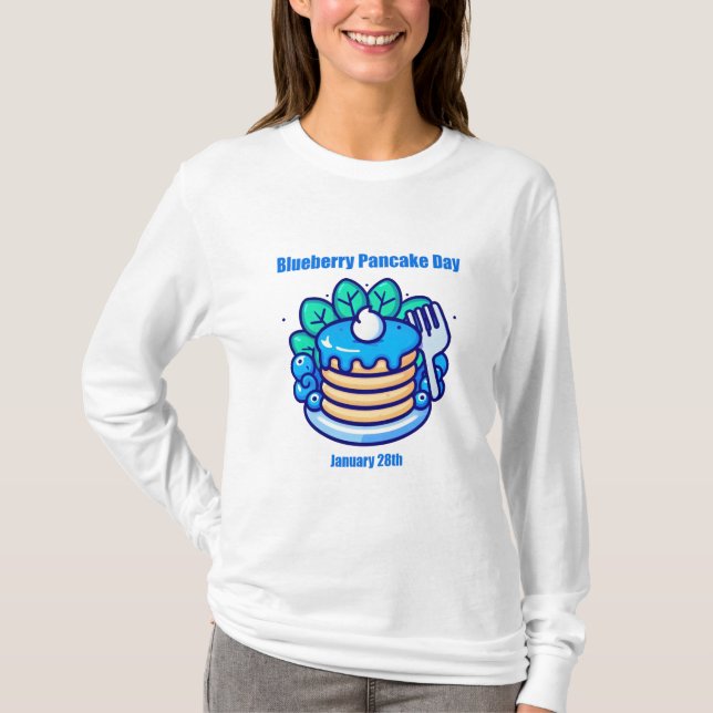 Camiseta 28 de janeiro - Dia do Panqueca de Amoras (Frente)