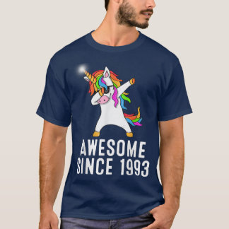 Camiseta 28th birthday, unicorn dab, Awesome since 1993 