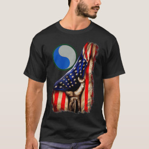 Camiseta 29ª Divisão de Infantaria Bandeira Americana Zip