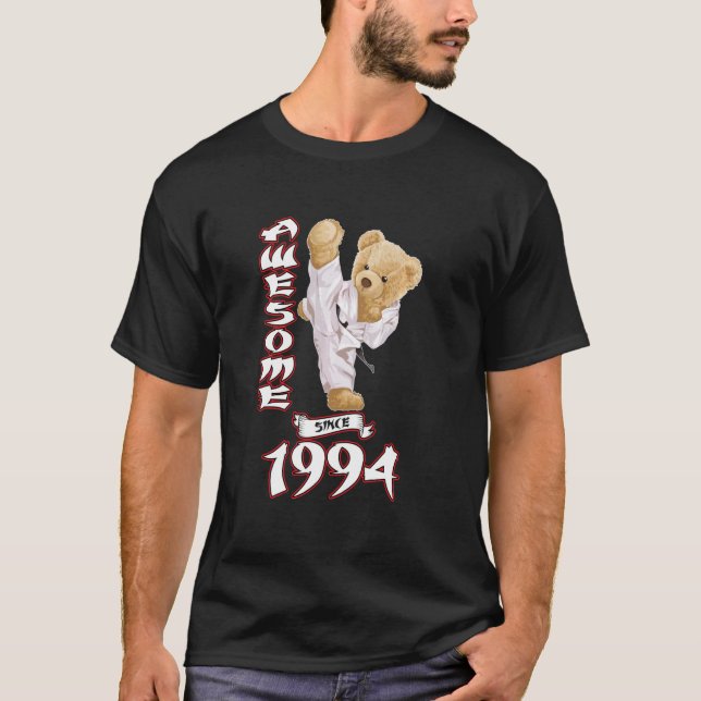 Camiseta 29º aniversário Homens Mulheres 1994 Caratê fantás (Frente)