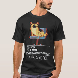 Camiseta 29 Algodão Baba Pastor Alemão cabelo Pastor Alemão
