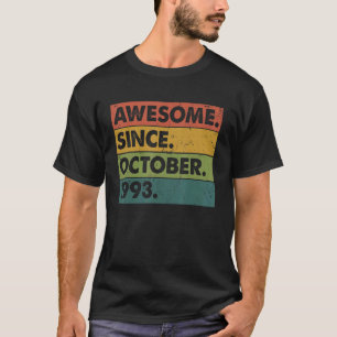 Camiseta 29 anos 29 anos Aniversário incrível desde outubro