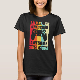 Camiseta 29 Anos De Idade Incrível Desde 1994 Mulheres Home