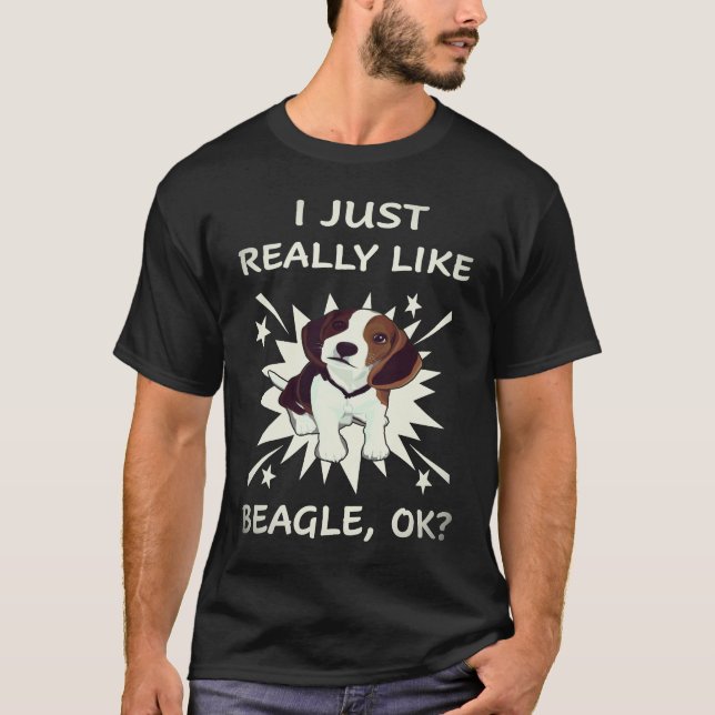 Camiseta 29 Eu Só Realmente Gosto de Beagle (Frente)