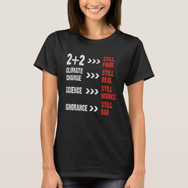 Camiseta 2+2 Ainda Quatro Professores Professores de Física (Frente)